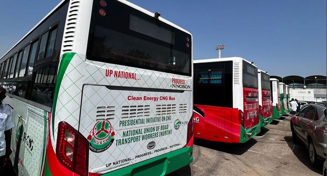 Nigerian govt hands over 15 CNG buses to transport unions